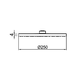 Верхний душ Webert SHOWER SET AC1012015STEEL хром купить в интернет-магазине сантехники Sanbest