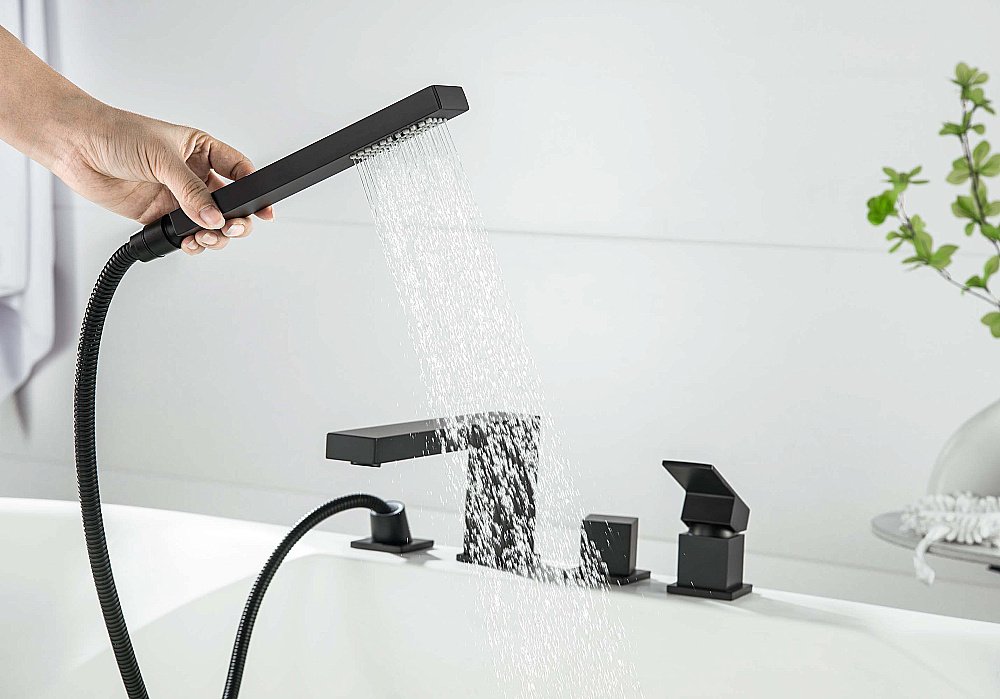 Смеситель на борт ванны Aquatek Либра AQ1648MB черный матовый купить в интернет-магазине сантехники Sanbest