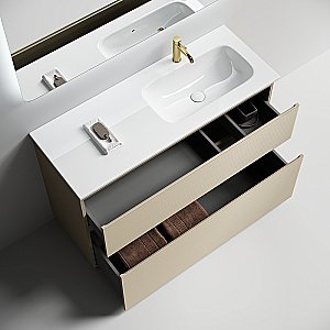 Тумба с раковиной Sancos Folk Floor FL120FLCP/FL120FRCP Капучино для ванной в интернет-магазине Sanbest