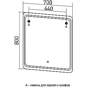 Зеркало Mixline ВИКТОРИЯ 547252 70 в ванную от интернет-магазине сантехники Sanbest