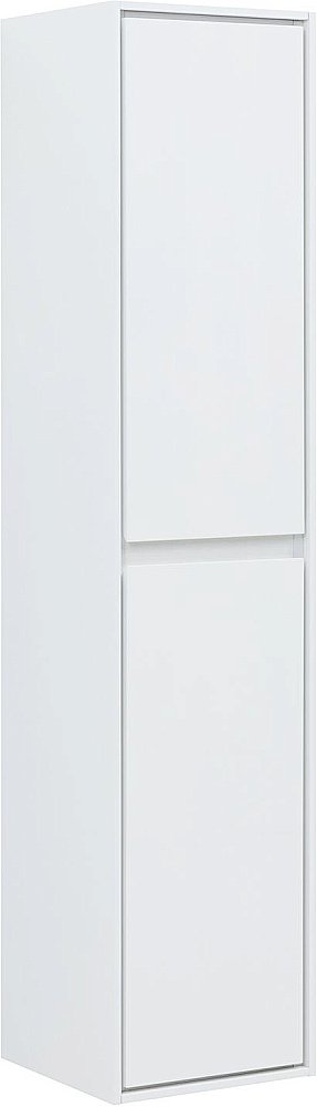 Шкаф-пенал Aquanet Милан 336386 35 белый глянец для ванной в интернет-магазине сантехники Sanbest