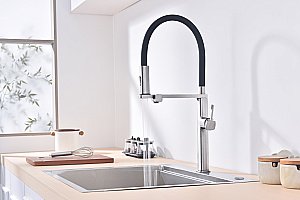 Смеситель для кухни Vincea VKF-119CH хром купить в интернет-магазине сантехники Sanbest