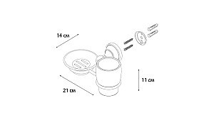 Мыльница и стакан FIXSEN BOGEMA FX-78506+08 купить в интернет-магазине сантехники Sanbest