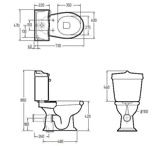 Унитаз Migliore Impero 31128 белый/золото купить в интернет-магазине Sanbest