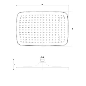 Верхний душ Lemark LM8134C хром купить в интернет-магазине сантехники Sanbest