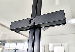 Душевая кабина Esbano ESM-QUADRO-90 стекло прозрачное/профиль черный купить в интернет-магазине Sanbest