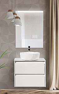 Тумба с раковиной и столешницей BelBagno KRAFT 70 Bianco Opaco для ванной в интернет-магазине Sanbest