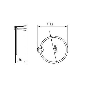 Полотенцедержатель Kaiser KH-2021 хром купить в интернет-магазине сантехники Sanbest