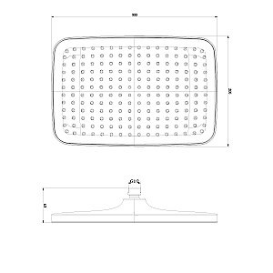 Верхний душ Lemark LM8134C хром купить в интернет-магазине сантехники Sanbest