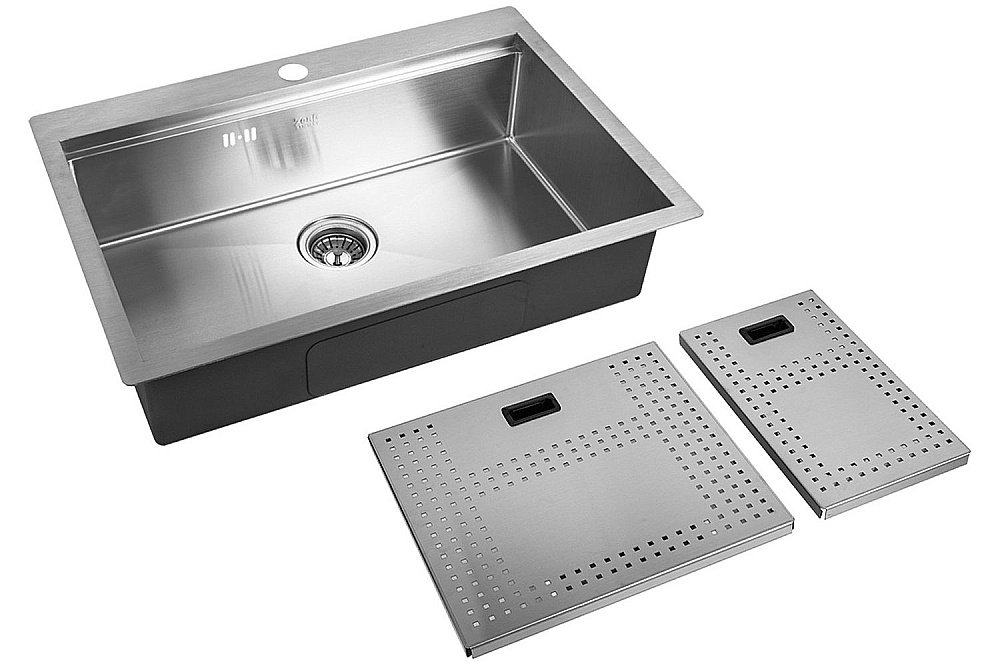 Мойка кухонная Zorg Master ZM N-7552 Сталь купить в интернет-магазине сантехники Sanbest