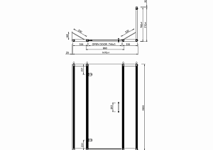 Душевой уголок Burlington с распашной дверью 150x80 стекло прозрачное/профиль хром купить в интернет-магазине Sanbest