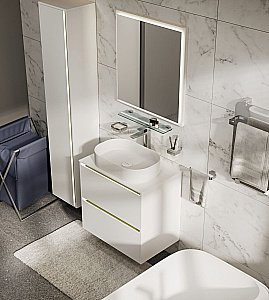 Зеркало Allen Brau Activity 70 1.340026.WM белое матовое в ванную от интернет-магазине сантехники Sanbest