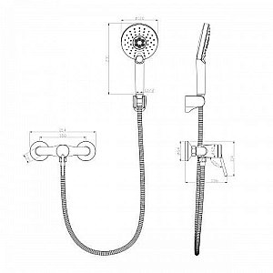 Смеситель для душа Lemark Minima LM3803C купить в интернет-магазине сантехники Sanbest