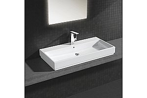 Раковина Grohe Cube Ceramic 100 3947500H белая купить в интернет-магазине Sanbest