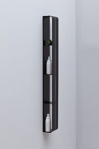 Полка Aquanet Магнум 302227 15 черная матовая купить в интернет-магазине сантехники Sanbest