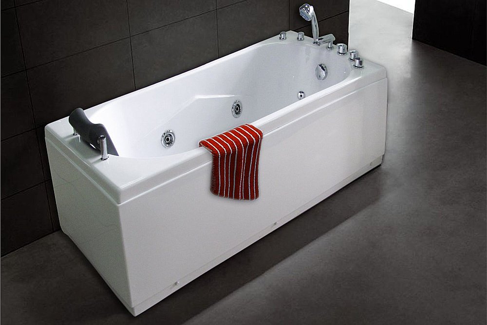 Акриловая ванна Royal Bath Tudor Standart RB407700ST 150x70 белая с гидромассажем купить в интернет-магазине Sanbest