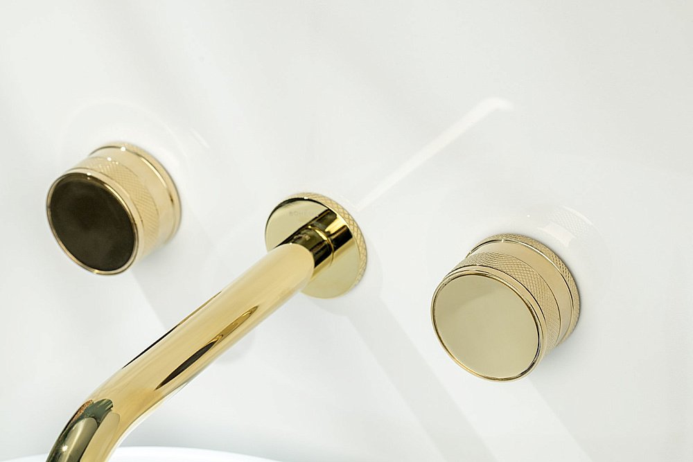 Смеситель для раковины Boheme Prestige 152-2-G-PR золото купить в интернет-магазине сантехники Sanbest