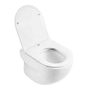 Унитаз подвесной BelBagno ONDA безободковый, с инсталляцией, с крышкой микролифт, белый/кнопка белая купить в интернет-магазине Sanbest