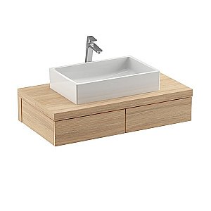 Тумба с раковиной Ravak FORMY X000001033 100 дуб для ванной в интернет-магазине Sanbest