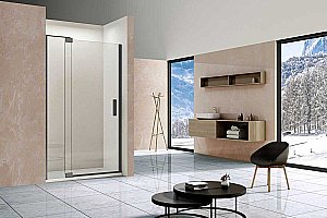 Душевая дверь Vincea Extra VDP-1E1112CLGM 110/120 профиль вороненая сталь/стекло прозрачное купить в интернет-магазине Sanbest