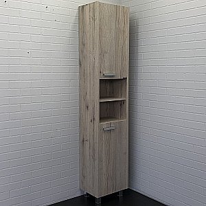 Шкаф-колонна Comforty Марио 00-00005976 40 дуб дымчатый для ванной в интернет-магазине сантехники Sanbest