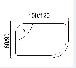Душевая кабина River DESNA XL 120/90/44 MT купить в интернет-магазине Sanbest
