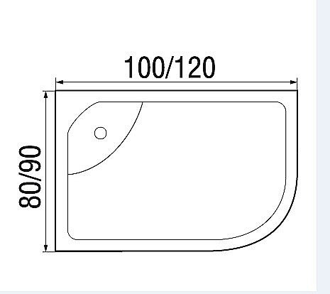 Душевая кабина River DESNA XL 120/90/44 MT купить в интернет-магазине Sanbest