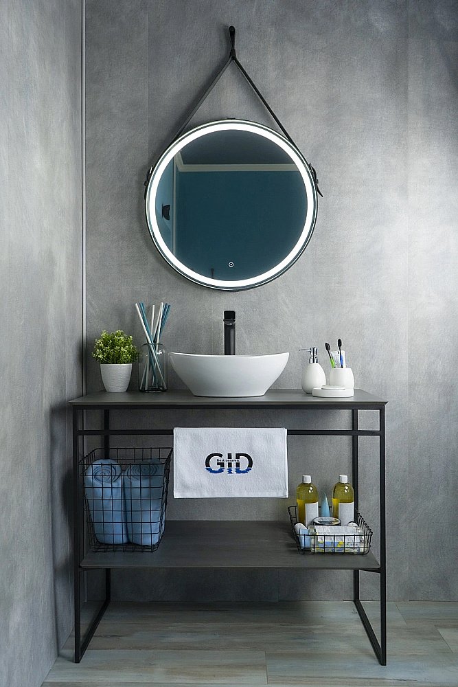 Раковина накладная Gid Lago 41 N9138 51178 белая купить в интернет-магазине Sanbest