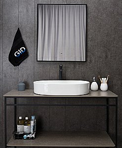 Раковина накладная Gid Lago 61 D1479 51203 белая купить в интернет-магазине Sanbest