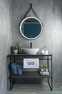 Раковина накладная Gid Lago 41 N9138 51178 белая купить в интернет-магазине Sanbest