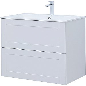 Тумба с раковиной Aquanet Терра 80 313234 белая матовая для ванной в интернет-магазине Sanbest