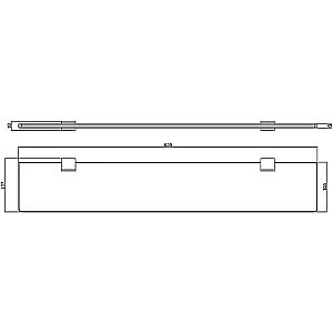 Полка Rav-Slezak Nil NLA0900/60ZRK розовая золотистая крацованная купить в интернет-магазине сантехники Sanbest