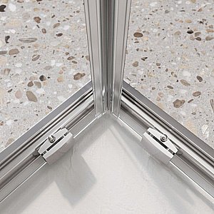 Душевой уголок BelBagno LUCE-AH-22 120х100 стекло прозрачное/профиль хром купить в интернет-магазине Sanbest