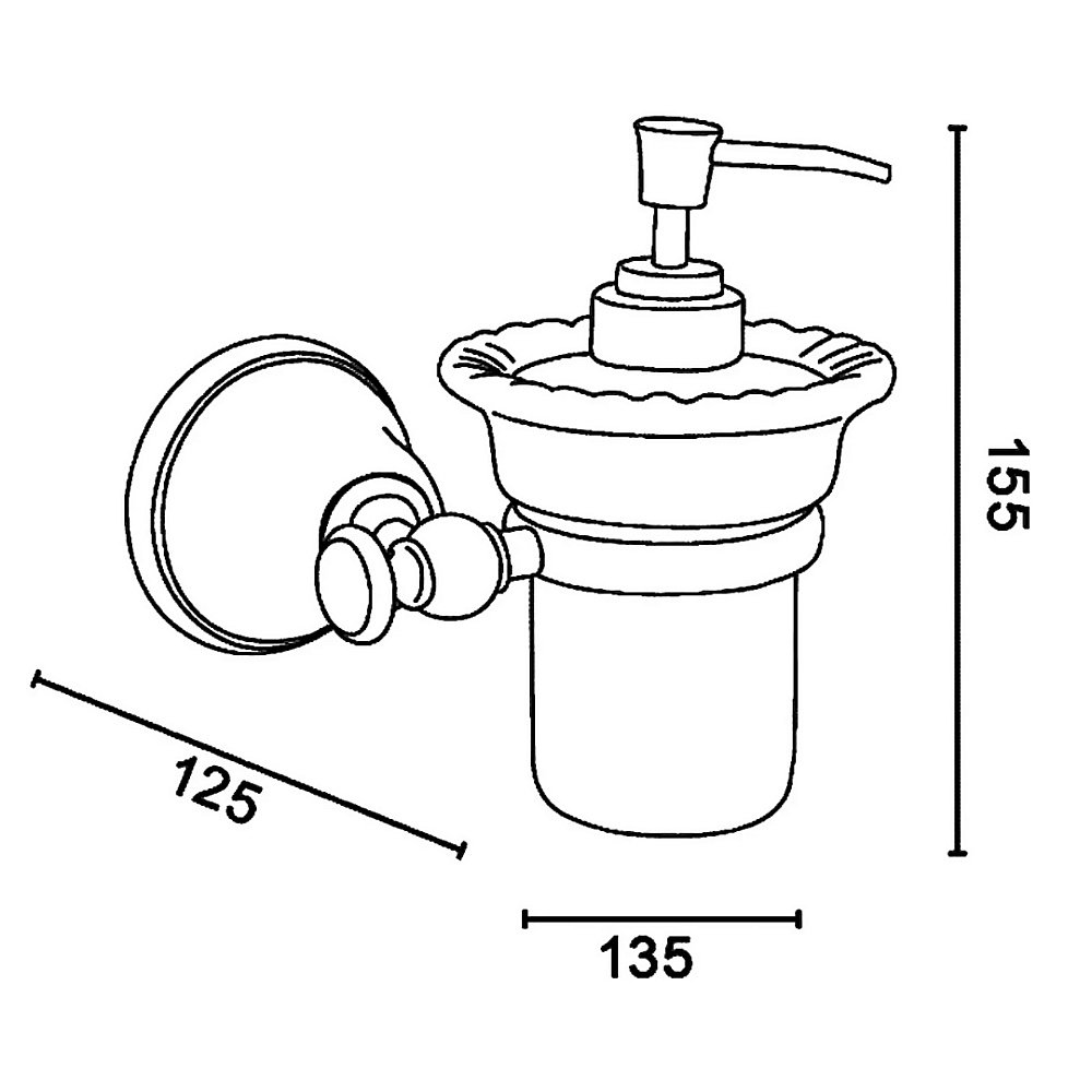 Диспенсер Tiffany World Harmony TWHA108br бронза купить в интернет-магазине сантехники Sanbest