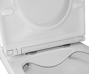 Унитаз напольный Azario Varo AZ-2171 белый, безободковый, с бачком, с крышкой микролифт купить в интернет-магазине Sanbest