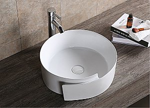 Раковина накладная CeruttiSpa 44 CR0066 белая купить в интернет-магазине Sanbest