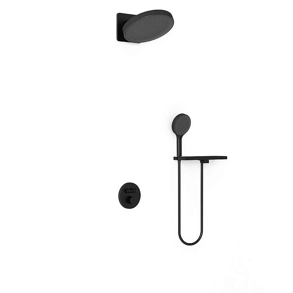 Душевая система Vincea Inspire VSFW-3I22MT3RMB черная матовая купить в интернет-магазине сантехники Sanbest