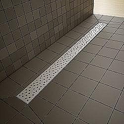 Душевая плита с длинной стороны Radaway 119х79 с решеткой Quadro для плитки толщиной 5-7 мм купить в интернет-магазине сантехники Sanbest