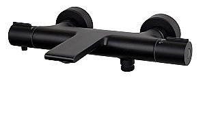 Смеситель для ванны Kaiser Serio 05322-9 черный матовый купить в интернет-магазине сантехники Sanbest