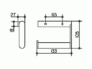 Держатель туалетной бумаги KEUCO Plan купить в интернет-магазине сантехники Sanbest