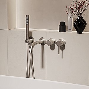 Смеситель для ванны Vincea Villa VTFW-1VL1BN брашированный никель купить в интернет-магазине сантехники Sanbest