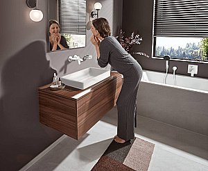 Смеситель для раковины Hansgrohe Vivenis 75050700 белый матовый купить в интернет-магазине сантехники Sanbest