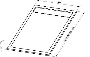 Душевой поддон Ravak Sandstone PRO XA03G741010 120x90 белый купить в интернет-магазине Sanbest