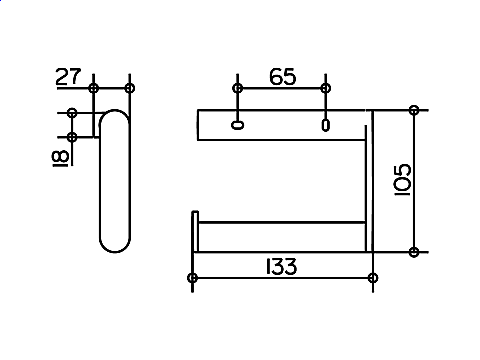 Держатель туалетной бумаги KEUCO Plan купить в интернет-магазине сантехники Sanbest