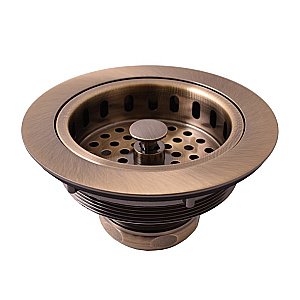 Донный клапан для кухонной мойки Rav-Slezak MD0819SM бронза купить в интернет-магазине сантехники Sanbest