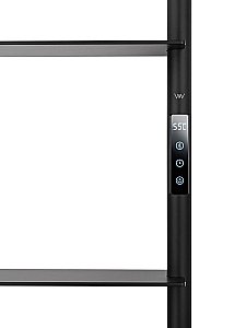 Полотенцесушитель электрический WONZON & WOGHAND DÜSSELDORF, Черный матовый (WW-A205-MB) купить в интернет-магазине сантехники Sanbest