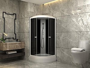 Душевая кабина Parly Classic Эконом ECM921, тропический душ, белая, 90×90 см купить в интернет-магазине Sanbest