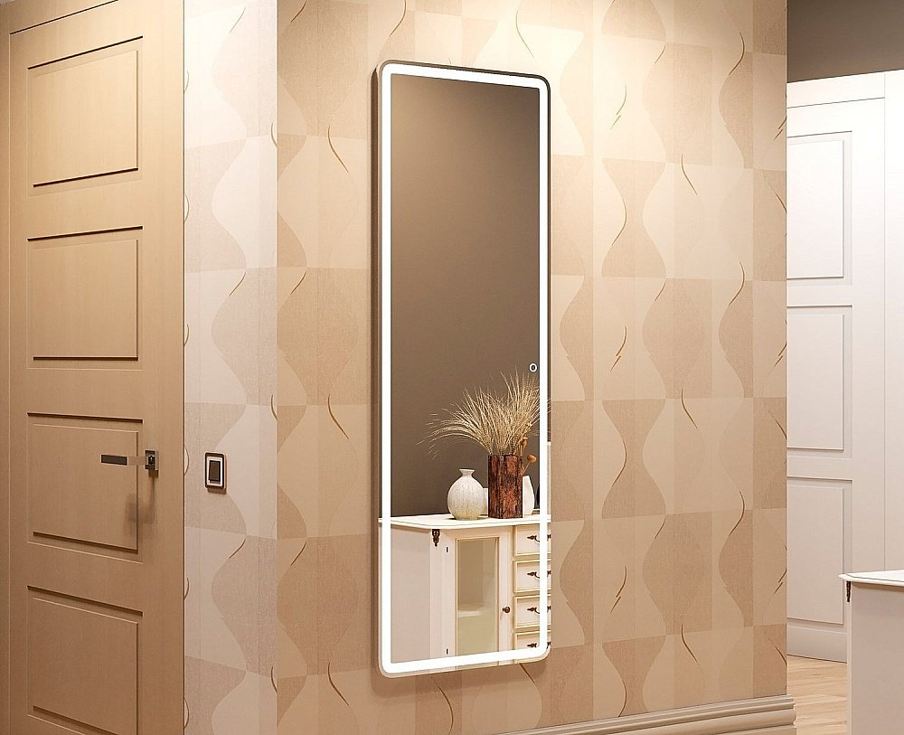 Зеркало Континент Loren ЗЛП430 45,5x135 в ванную от интернет-магазине сантехники Sanbest