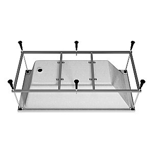 Ванна акриловая Vincea VBT-2G150-FR 150x70 белая с каркасом купить в интернет-магазине Sanbest