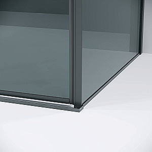 Душевой уголок Grossman Galaxy 100х100 120.K33.01.1010.42.10 стекло тонированное/профиль графит сатин купить в интернет-магазине Sanbest